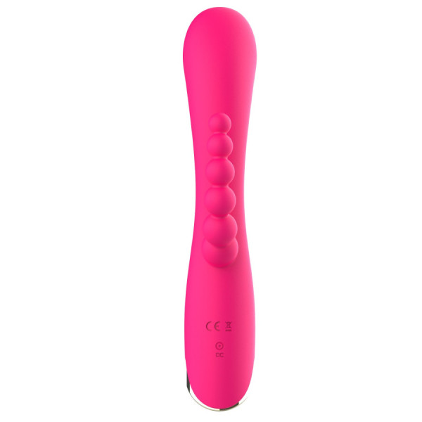 Vibromasseur triple stimulation très puissant rose USB 